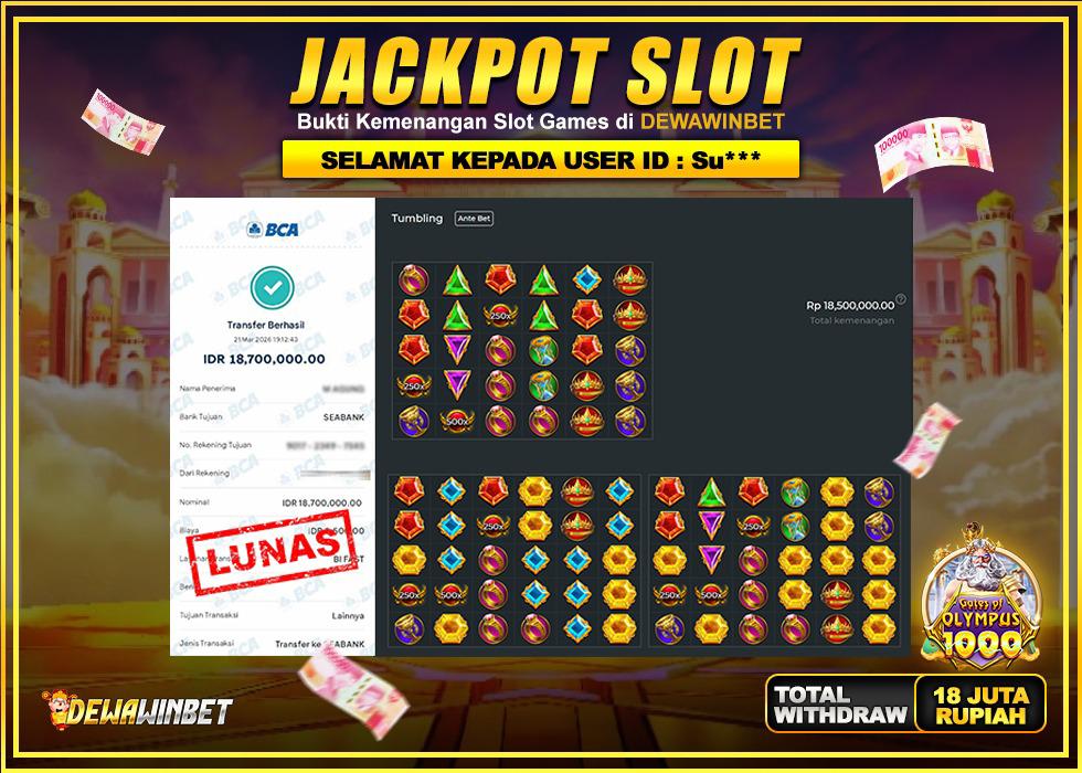 DEWAWINBET – JACKPOT SLOT GATOT KACA Rp 18.700.000 ,-LUNAS